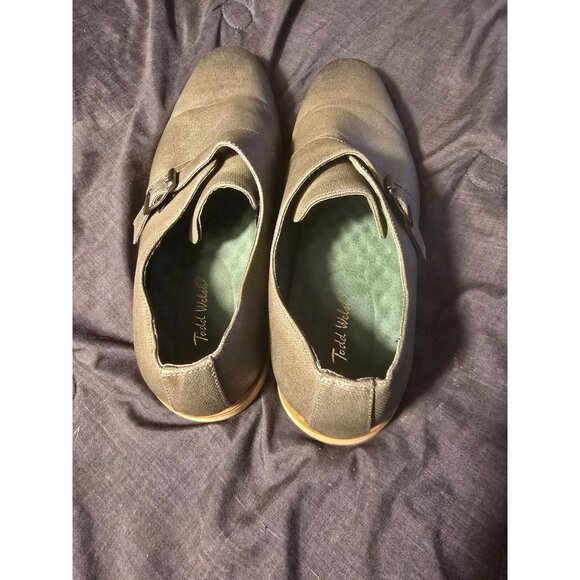 Todd Welsh Mens Gray Dress Shoes Sharp Buckle Style Size 14 EUC - Picture 4 of 5